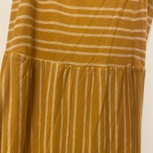 Striped fall jumpsuit